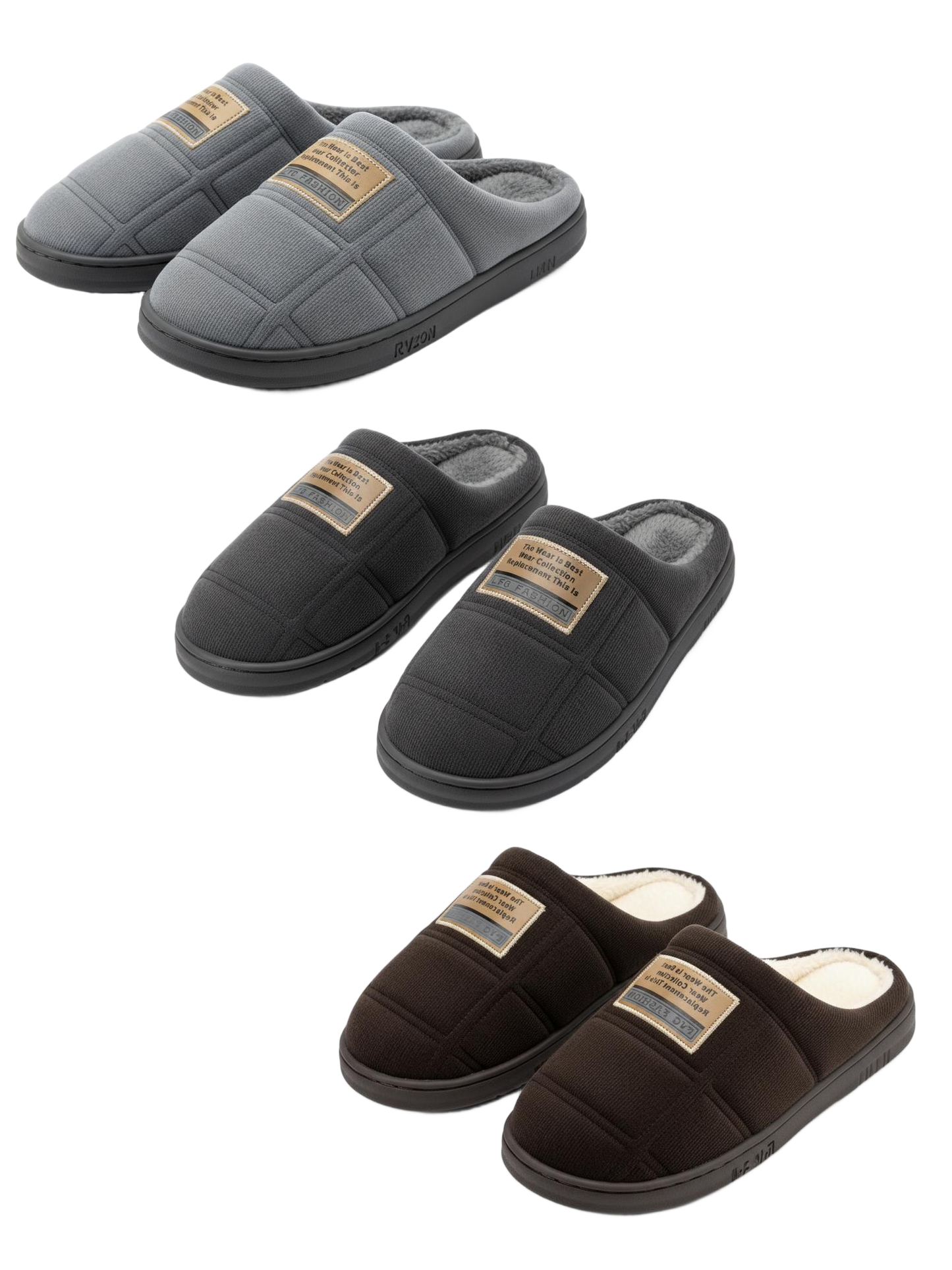 Texlina Men Slippers (Pack of 12 pairs)