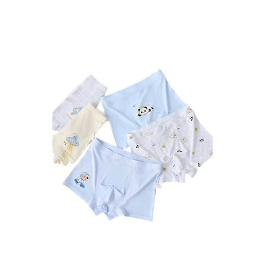 Texlina Galaxy Friends Boys' Boxer Briefs – Space & Animal Series