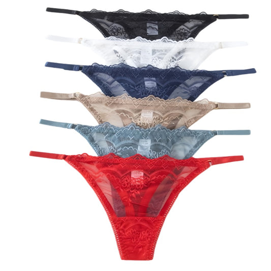 Texlina Women’s Adjustable Lace G-String – SheerSeduce™ Luxe Lace Collection
