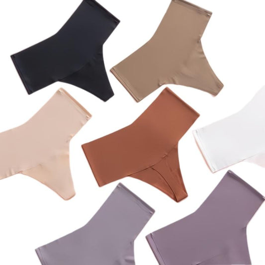 Texlina Women’s Seamless High-Waist Invisible Thong – Silksculpt™ Essentials Collection