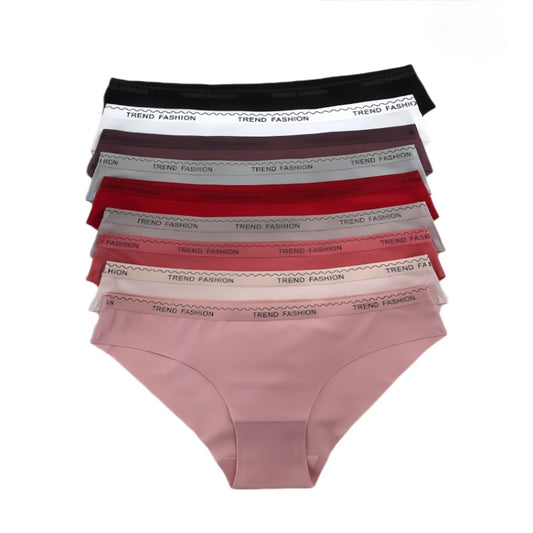 Texlina Women’s Seamless Hipster Briefs with “TREND FASHION” Waistband – RunwayBasics™ Color Pop Collection