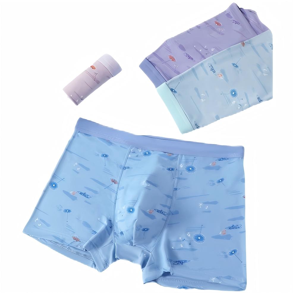 Texlina Boys’ Ice Silk Printed Boxer Briefs – JetStream™ CoolDry Series