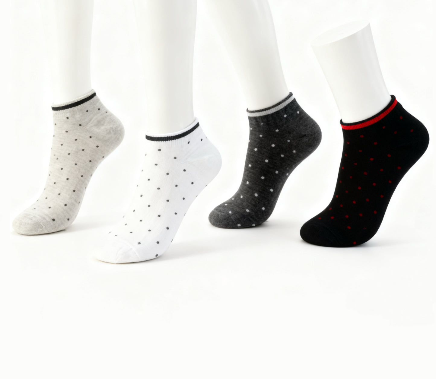 Women's Low-Cut Dot Ankle Socks Yarn Elastic Cute Dot