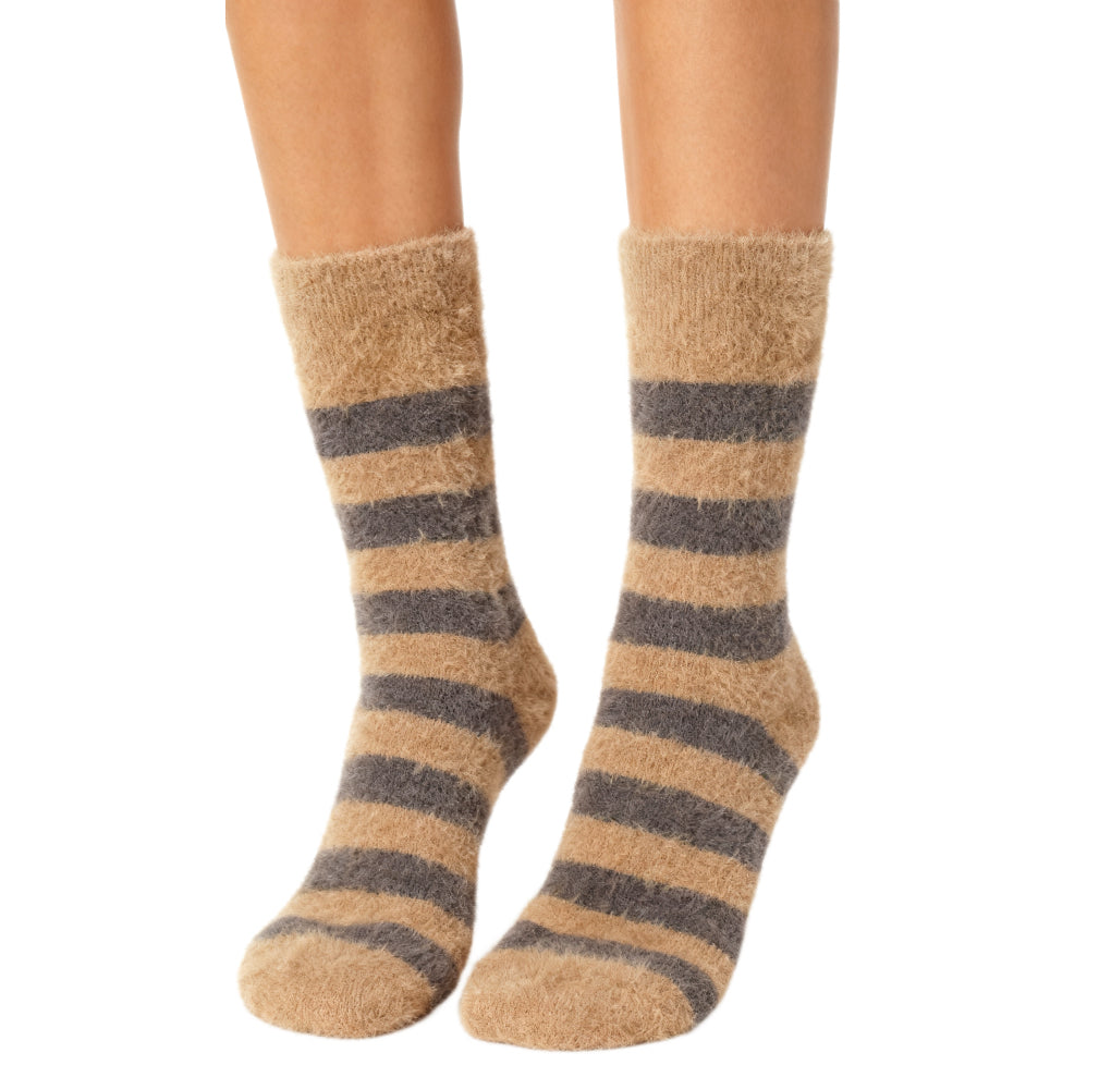 Furry Thick Thermal Socks Acrylic Wool striped