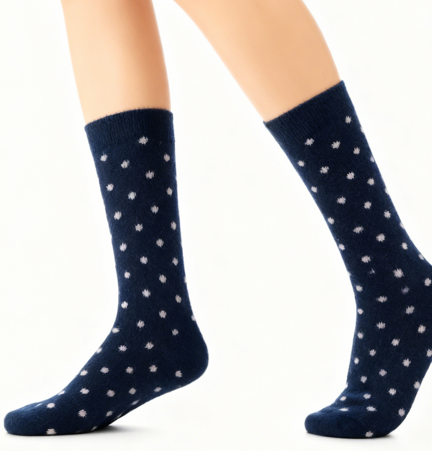 Furry Warm Polka Dot Socks Acrylic Wool Chritsmas Gift 1 CTN