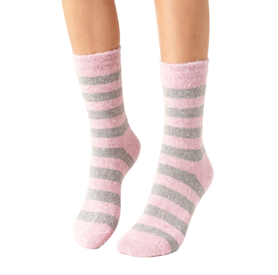 Furry Thick Thermal Socks Acrylic Wool striped