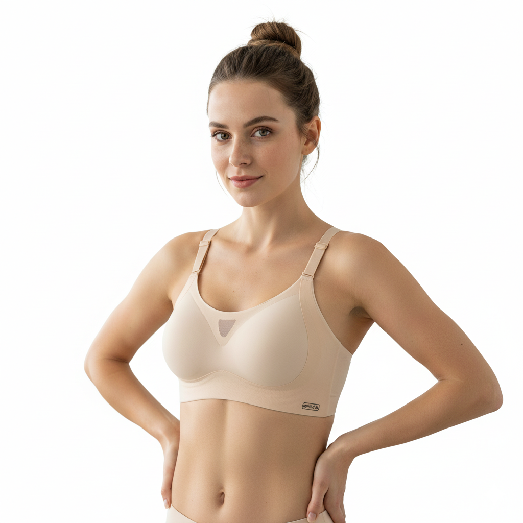 Texlina Women’s Seamless Mesh Panel Bra – AeroLift™ ComfortFit Series( 12 PCS/Pack)