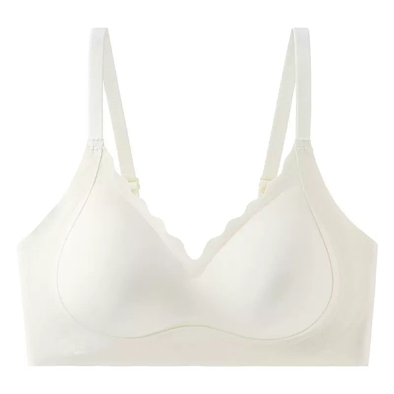 Texlina Women’s Scallop-Edge Wireless Bra – CloudCurve™ SoftFit Series